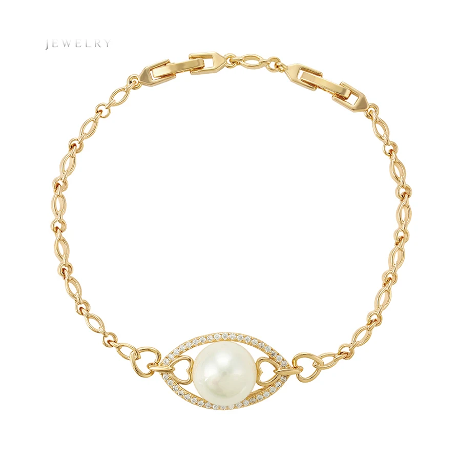 

75132 Xuping hot explosion models top grade graceful freshwater pearl bracelet gold filled jewelry