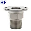 RF Sanitary Stainless Steel 304 SS316L Welded Male Thread Ferrule Adapter
