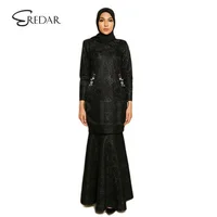 

Fashionable muslim baju kurung Embroidery Dress baju kurung with beading design baju kurung