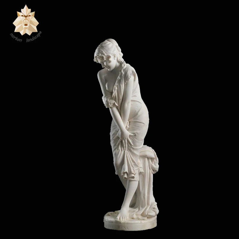 natural sexy elegant marble hand carved nude woman