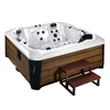 hydrotherapy massage bath outdoor spa bath two lounge hot tub