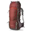 OEM Custom Logo Large Size 75L 80L Lightweight Nylon waterproof outdoor adjustable bust strap Hiking Backpack with Rain Cover