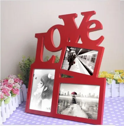 wholesale funny wedding resin beautiful metal photo rose jewelry decoration Creative Gift Photo Frame ,Picture Frame Cheap