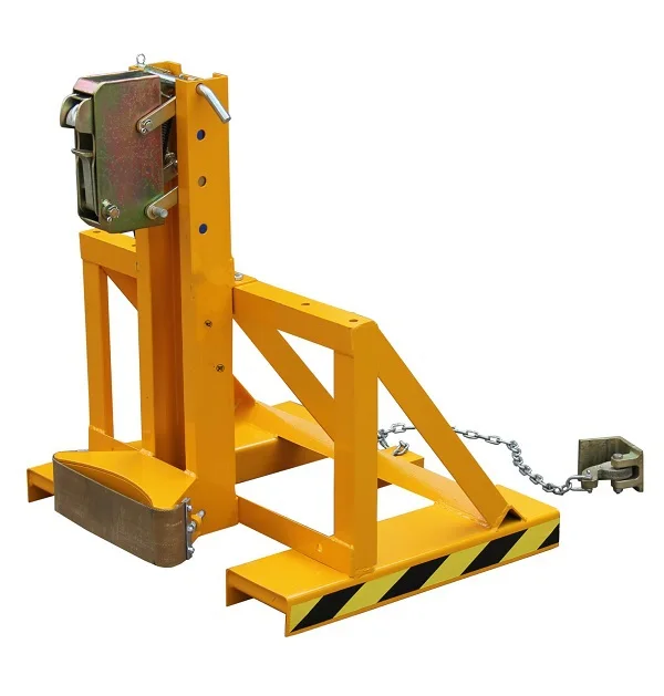 Forklift Attachment Oil Drum Lifting Clamp Capacity 500kg Steel/plastic ...