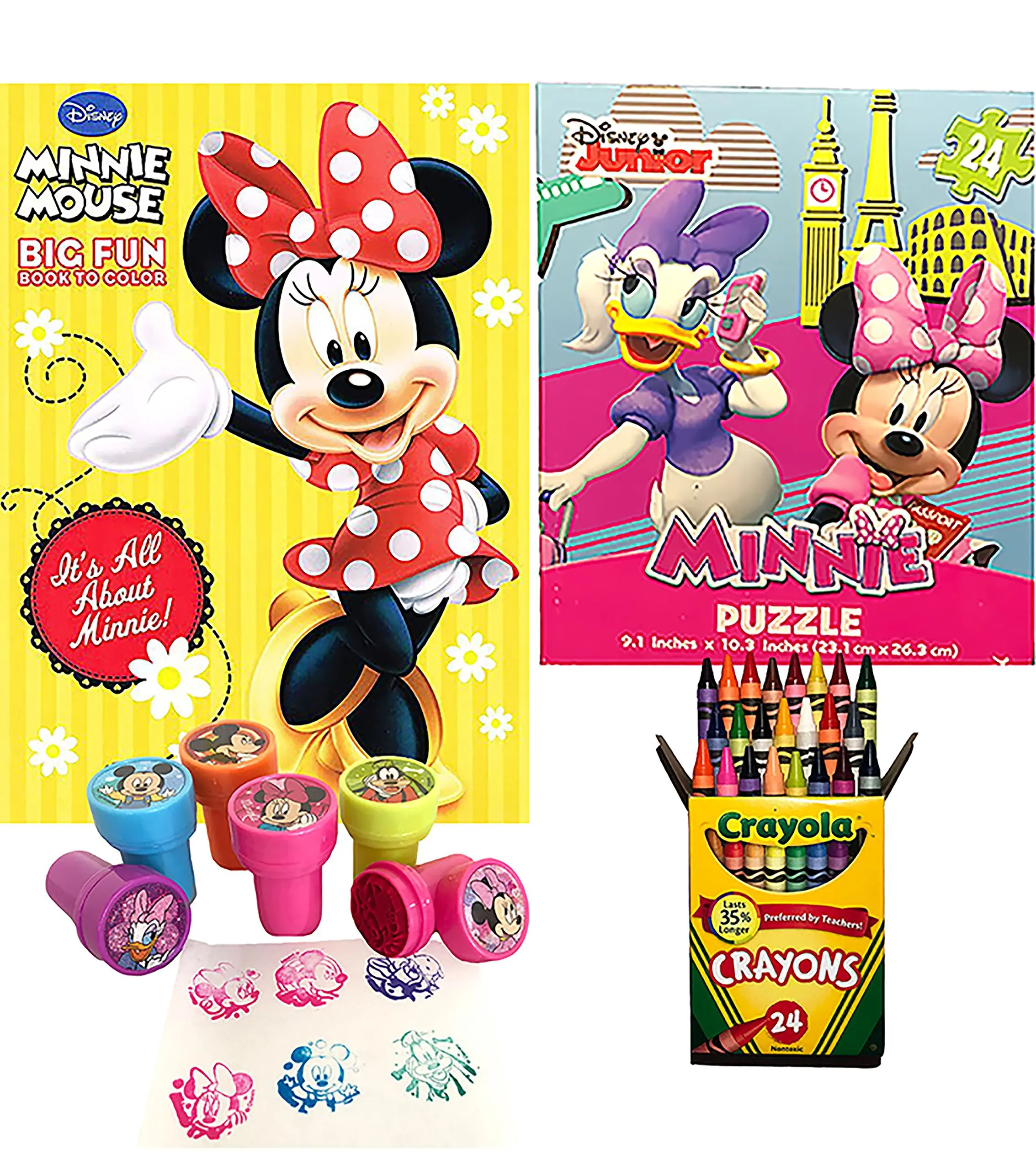 Download Buy Minnie Mouse Coloring Book, Puzzle and Stamper ...