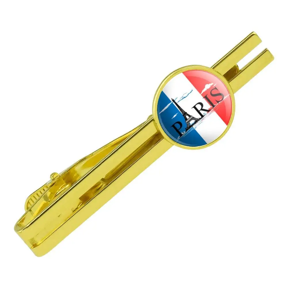 Wooden Accessories Company Wooden Tie Clips with Laser Engraved Mount Hood Design Cherry Wood Tie Bar Engraved in The USA