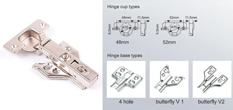 Durable Küche Schrank Metall Tür Verborgen Langsam Schließen