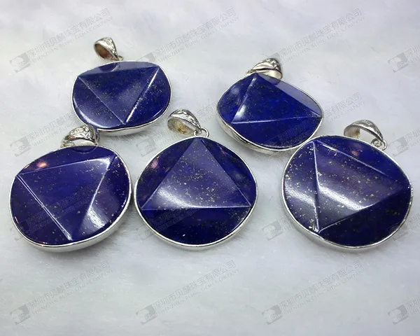 natural lapis David star for jewelry pendant.jpg