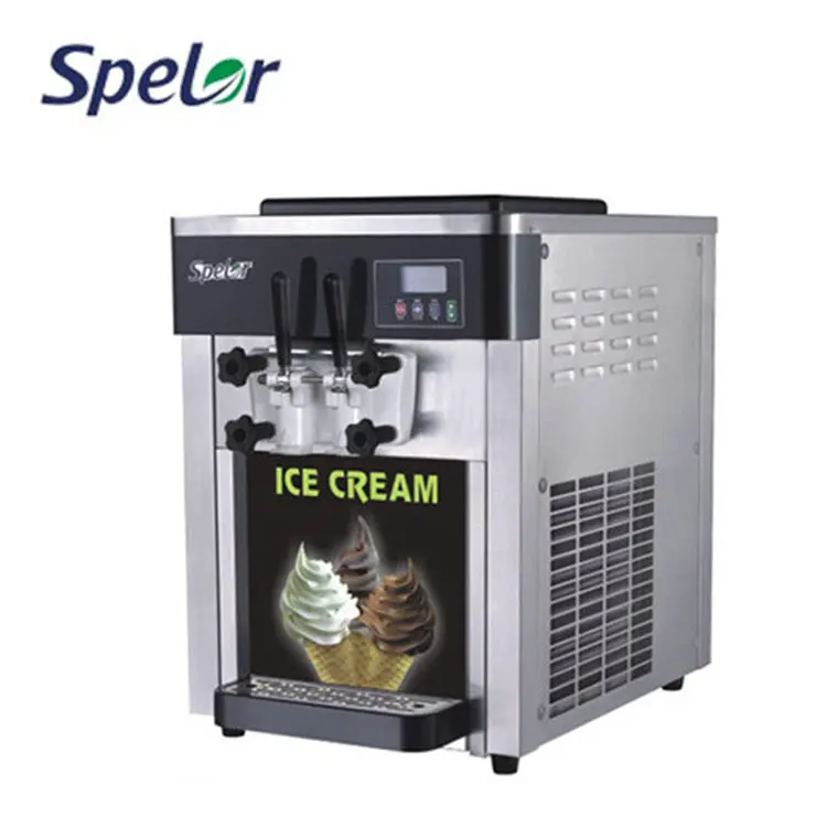 Desk Top Type Ice Cream Maker Machine Counter Top Frozen Yogurt