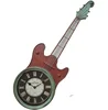 Vintage wall guitar shaped clock