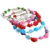 Battery Powered LED Flower Wreath Headband Crown Floral Garland Holiday Light up CA2843