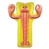 Custom Giant Inflatable Lobster Lilo Pool Float For Swimming Pool Beach Holiday Fun