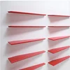 customized cream white acrylic solid surface storage shelf