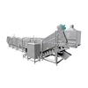 Food Processing Machine Auto Belt Runner Beans Steam Continuous Blanching Machinery