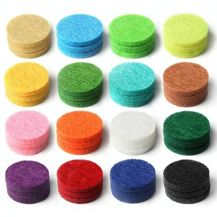 22mm Round Car Air Freshener Essential Oil Diffuser Locket Replacement Felt Pads Buy Air