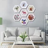 Circular six angle frame wooden frame picture frame