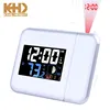 KH-CL066 KING HEIGHT Electronic Desktop Moon Phase LCD Projection Alarm Clock with Radio Wave Function