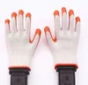 7 Gauge Cotton Knitted Shell Latex Coated gloves work for construction