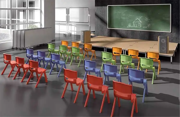 New Design Modern School Furniture PP Plastic Stacking Chair