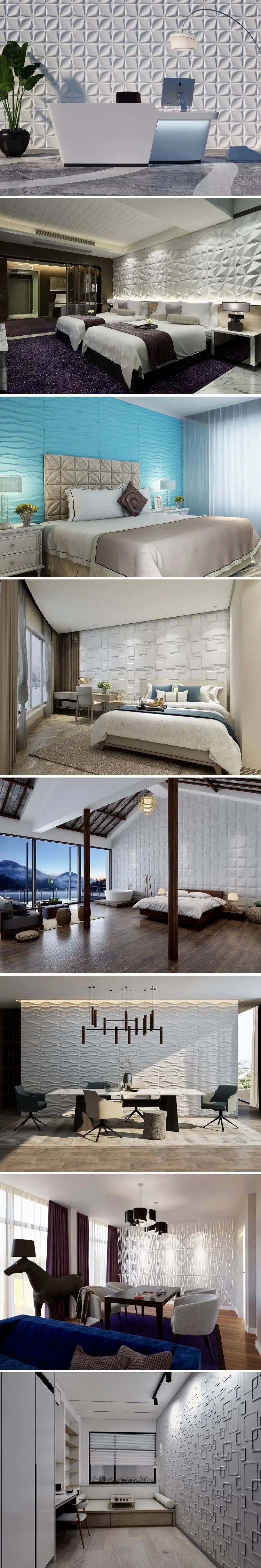 NEW 3D PE foam self adhesive decorative 3d wall paneling 