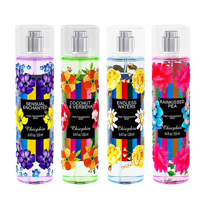 250ml wholesale fragrance sweet vanilla body mist fine fragrance