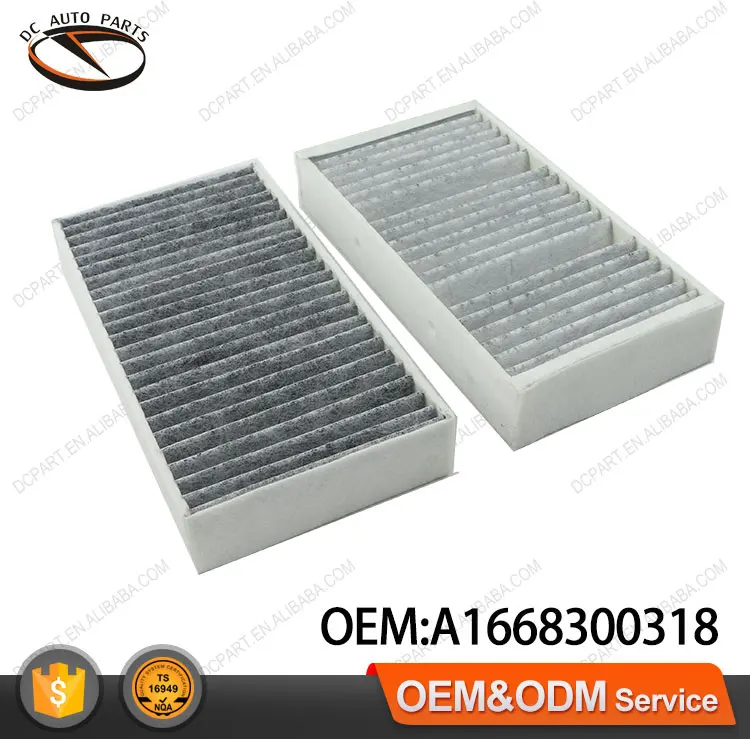 Activated carbon cabin filter salon filter A1668300318 E3909LC2 MS