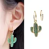 Inns Hot Selling Cactus Cz Copper Earrings For Women
