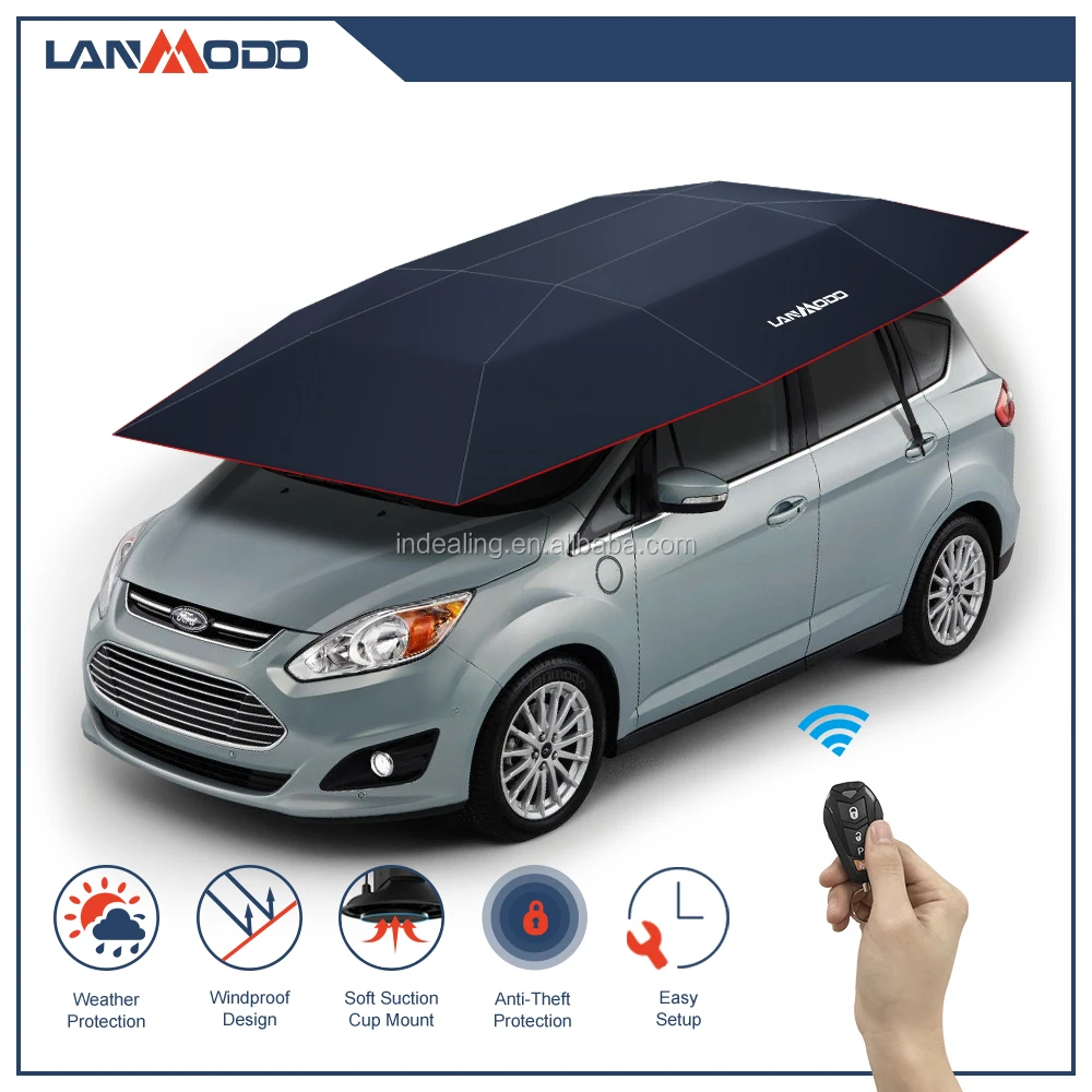 
LANMODO automatic folding car sun shelter portable car shelter 