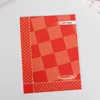 350gsm cardboard soft cover notebook 48pages saddle stitch binding book printing A5 or customized size