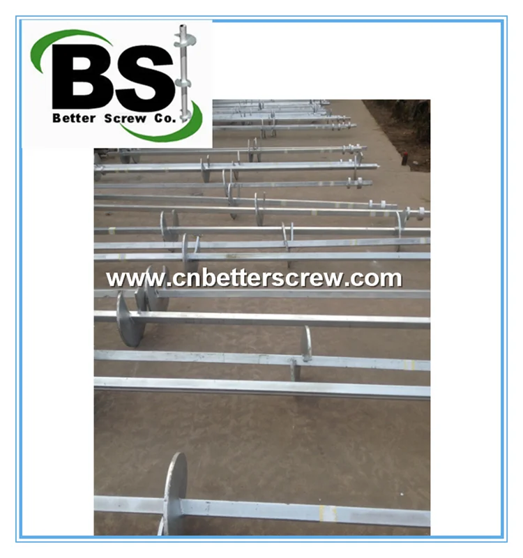 1-3/4 inch square bar helical anchor
