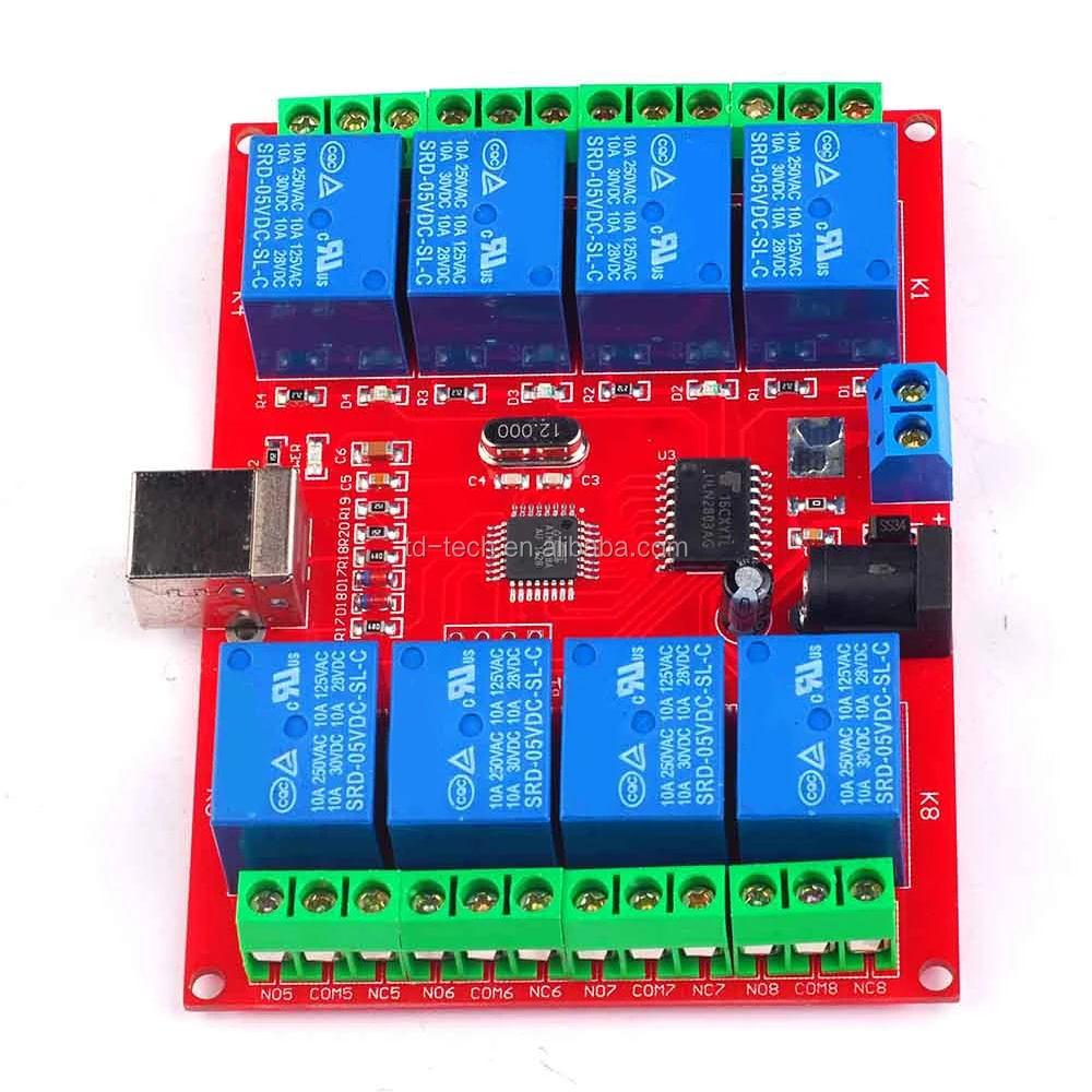 8 Channel 5V Relay Module Computer USB Control Switch No Drive HID Controller 