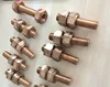 FULLY THREAD STUD BOLT WITH TWO HEAVY HEX NUTS ASTM B-139 ALLOY C52100,1/2"-13UNCX2.1/2"