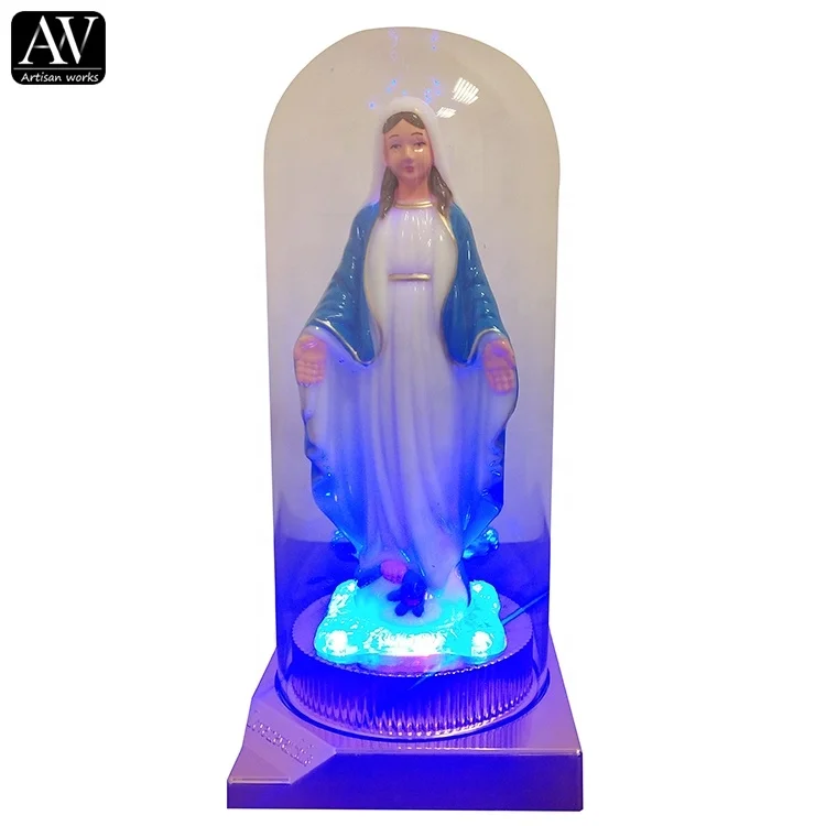 plastic virgin mary statue