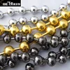 Wholesale 6mm Gold Plated Brass Ball Chain For Jewelry Making