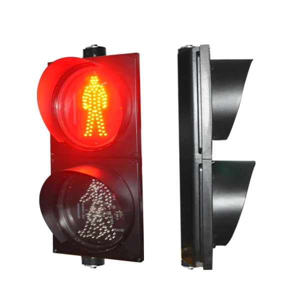 300mm Pedestrian Traffic Light,Polycarbonate Housing,Red+green Color