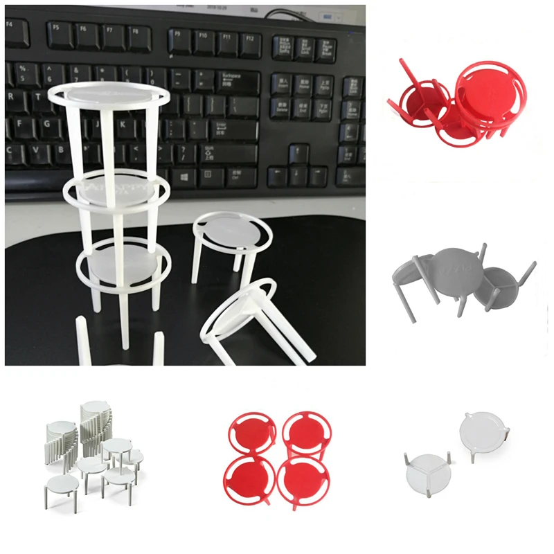 
Hot Sale Disposable food grade PP plastic pizza saver Pizza Tripod Stand Factory OEM Customized Logo Cheap Low MOQ Wholesale 