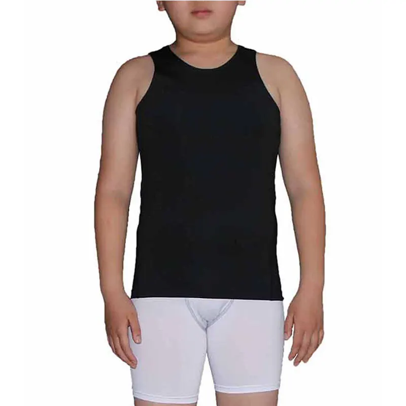 

Wholesale Kids Sleeve Less Tank Top Fitness Compression Vest, Black,green,white