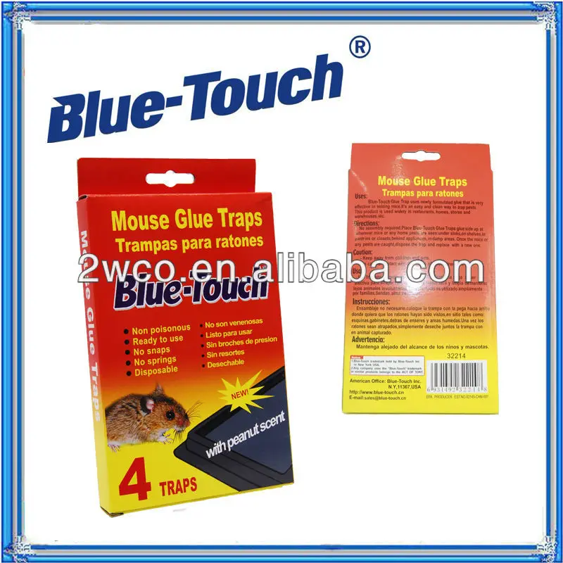 Efficient Powerful Glue traps (4 Traps) Red & Blue
