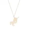 Cute Golden Silver Anime Unicorn Pendant Thin Chain Choker Necklaces for Women Men Animal Lovers Gift Everyday Collars Jewelry