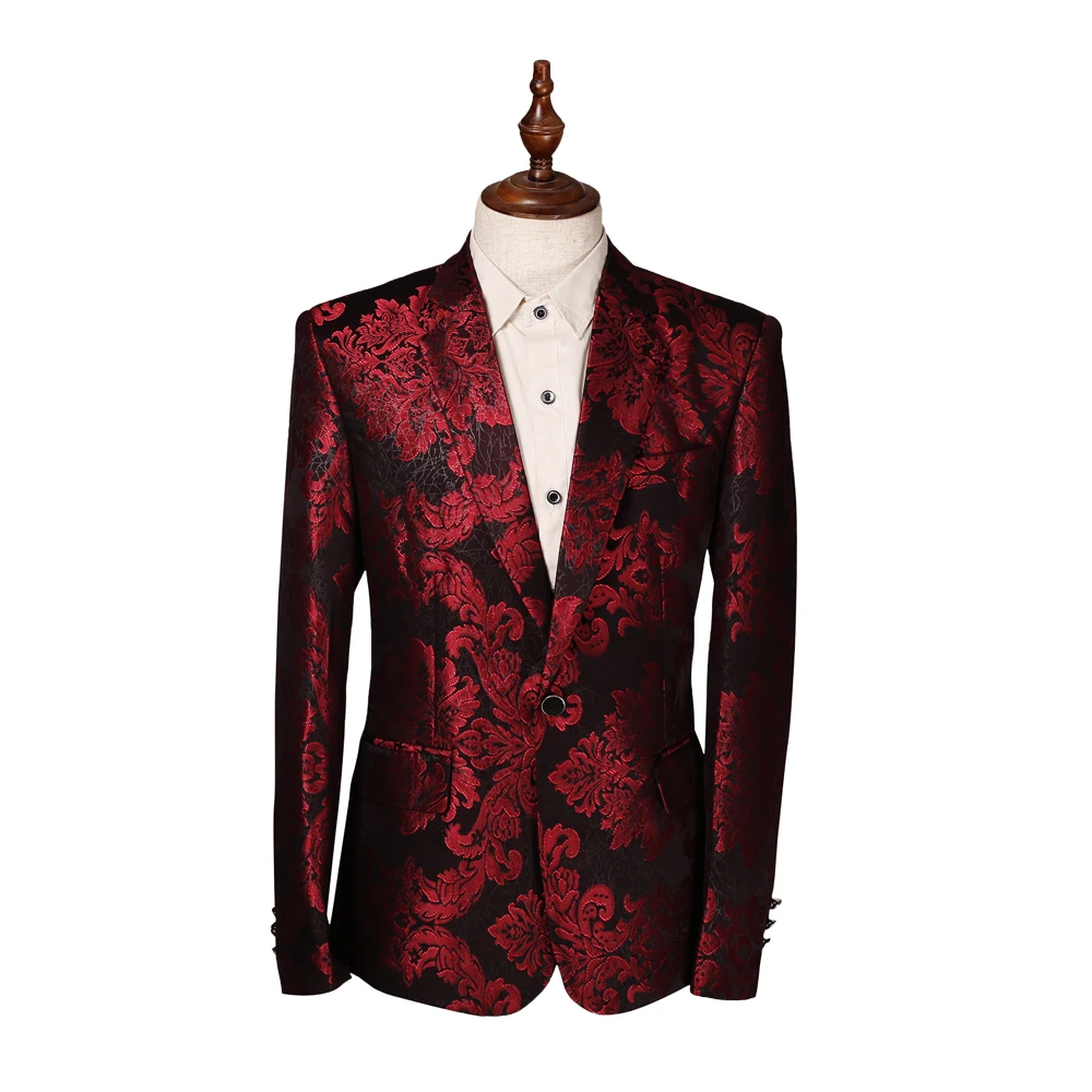 Compra Hombres de la chaqueta de color rojo online al por
