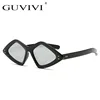 GUVIVI FDA&CE irregular Polygon Sunglasses lots wholesale design logo Small framed sunglasses