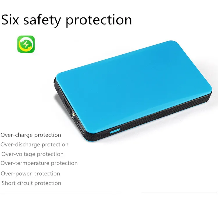 New Smart Safest Jump Starter 12V Car Starting Portable Power Battery Packs Car Jump Starter for iphone Auto