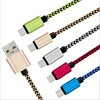 High Quality Braided Micro USB Cable Charger Cable For Samsung HTC Blackberry Smart Phone