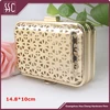 square metal bag flat closure box clutch clip frame