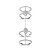 New Design Trendy Sterling Silver Diamond Wheel Zircon Ring For Party
