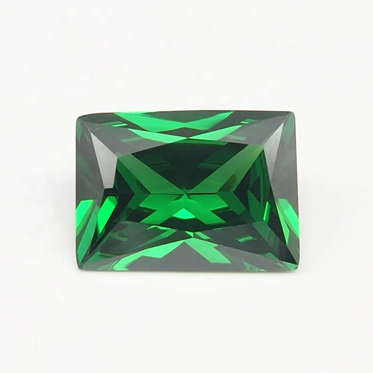 

Manufacturer Price Lab Emerald Rectangle Cut Green Cubic Zirconia