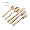 Wholesale stainless steel rose gold cutlery