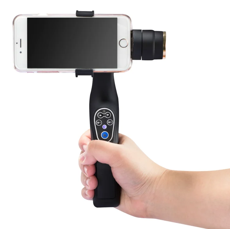 professional mobile phone 2 axis brushless handle gimbal stabilizer give you HD experience