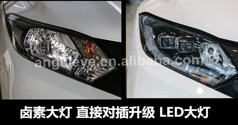 LED headlight For HONDA HRV HR-V for Vezel Head Lamp 2015-2017 year Black Housing LF