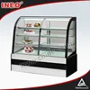 Compact Design Cake Display Fridge/Curved Glass Display Refrigerator/Counter Refrigerator Display Case